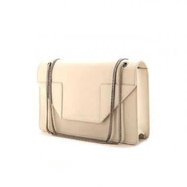 Borsa a tracolla Saint Laurent Betty in pelle bianca