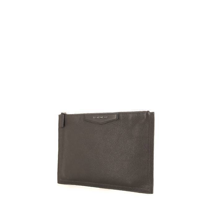 Pochette Givenchy en cuir gris - 00pp