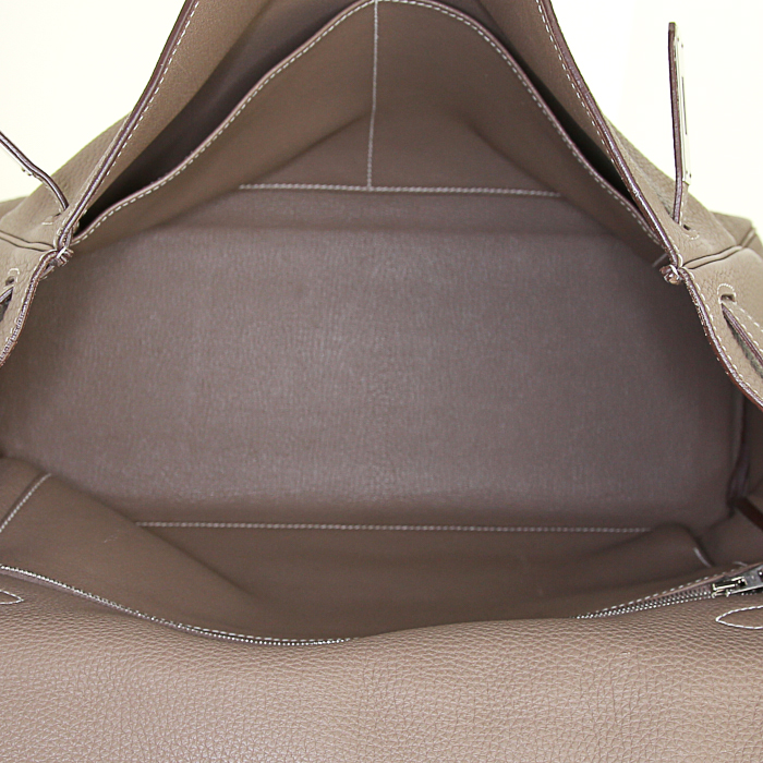 Borsa Hermes Kelly 35 cm in pelle togo etoupe - Detail D3