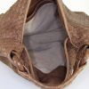 Bolso de mano Bottega Veneta Sloane en cuero trenzado marrón - Detail D2 thumbnail