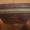 Bolso de mano Louis Vuitton Chelsea en lona a cuadros revestida ébano y cuero marrón - Detail D3 thumbnail