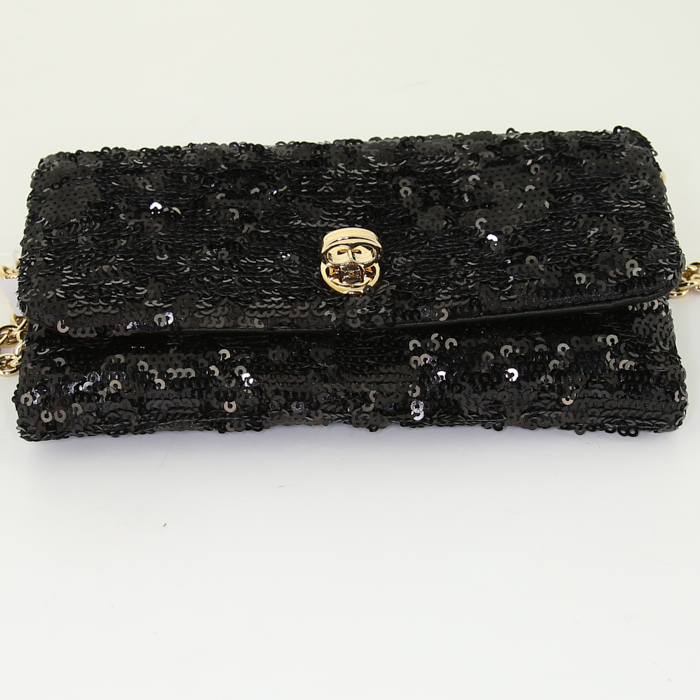 DOLCE&GABBANAバック ブラックのメンズ ショッピングバッグ スモール デニムパッチ