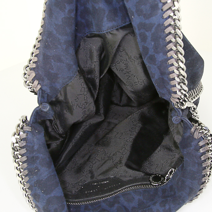 Bolso de mano Stella McCartney Falabella en lona azul - Detail D2