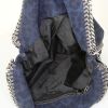 Bolso de mano Stella McCartney Falabella en lona azul - Detail D2 thumbnail