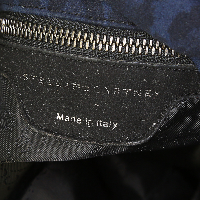 Stella McCartney Falabella handbag in blue canvas - Detail D3