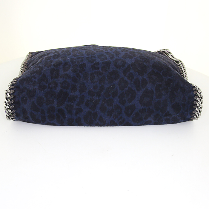 Stella McCartney Falabella handbag in blue canvas - Detail D4