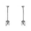 Fred Baie des Anges pendants earrings in white gold,  pearls and diamonds - 00pp thumbnail