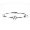 Fred Baie des Anges bracelet in platinium,  diamonds and pearls - 00pp thumbnail
