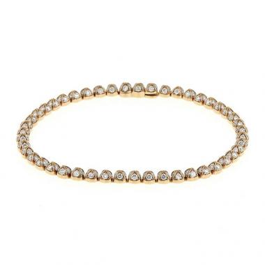 Bracciale flessibile Fred Pain de Sucre Celebration in oro rosa e diamanti Bracciale flessibile Fred Pain de Sucre Celebration in oro rosa e diamanti