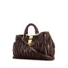 Miu Miu Matelassé handbag in brown quilted leather - 00pp thumbnail