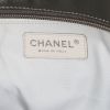 Chanel Paris-Biarritz shopping bag in golden brown and cream color canvas - Detail D3 thumbnail