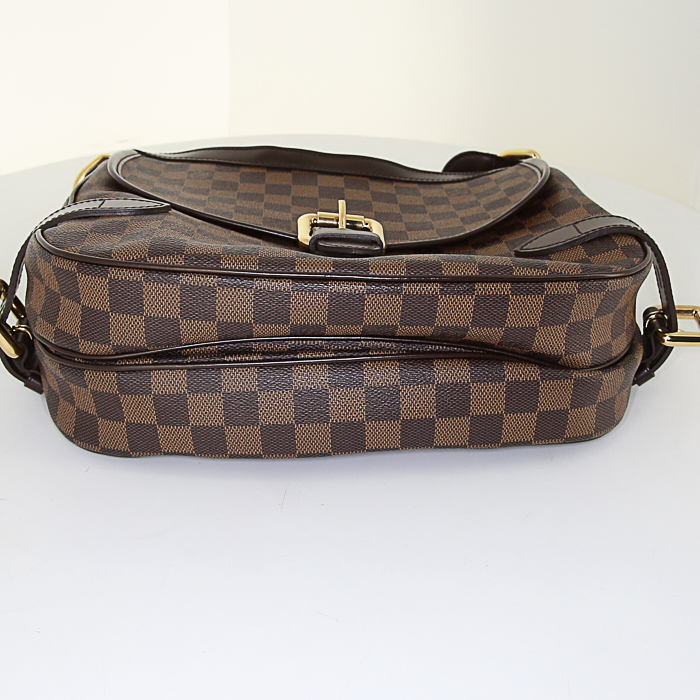 Louis Vuitton Highbury handbag in ebene damier canvas - Detail D4