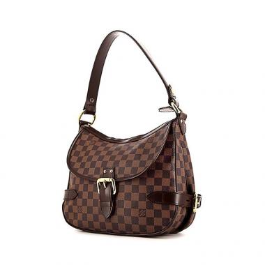 Bolso de mano Louis Vuitton Highbury en lona a cuadros ébano