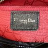 Sac à main Dior Lady Dior en cuir vernis noir - Detail D4 thumbnail