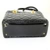 Dior Lady Dior handbag in black patent leather - Detail D5 thumbnail