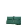 Hermes Jige pouch in malachite green Swift leather - 00pp thumbnail