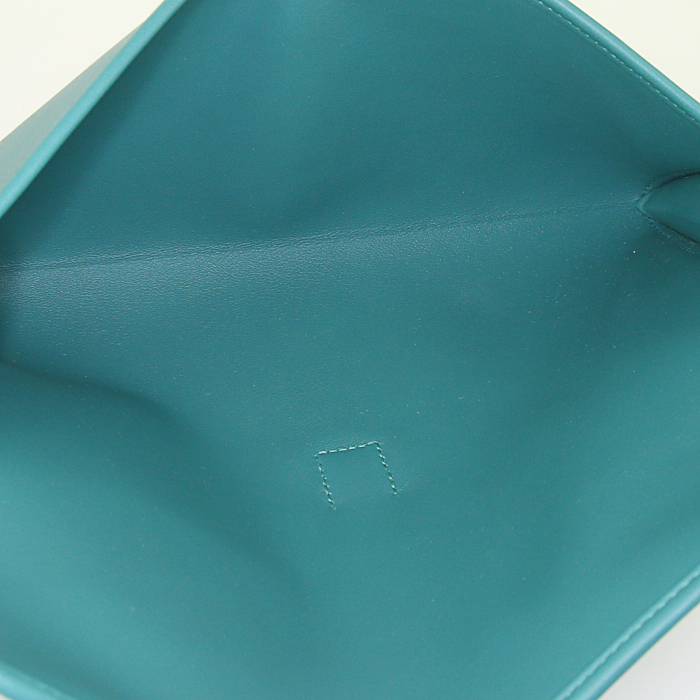 Hermes Jige pouch in malachite green Swift leather - Detail D2