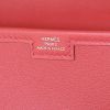 Pochette Hermes Jige en cuir Swift rouge - Detail D3 thumbnail