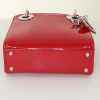 Dior Mini Lady Dior handbag in red patent leather - Detail D5 thumbnail