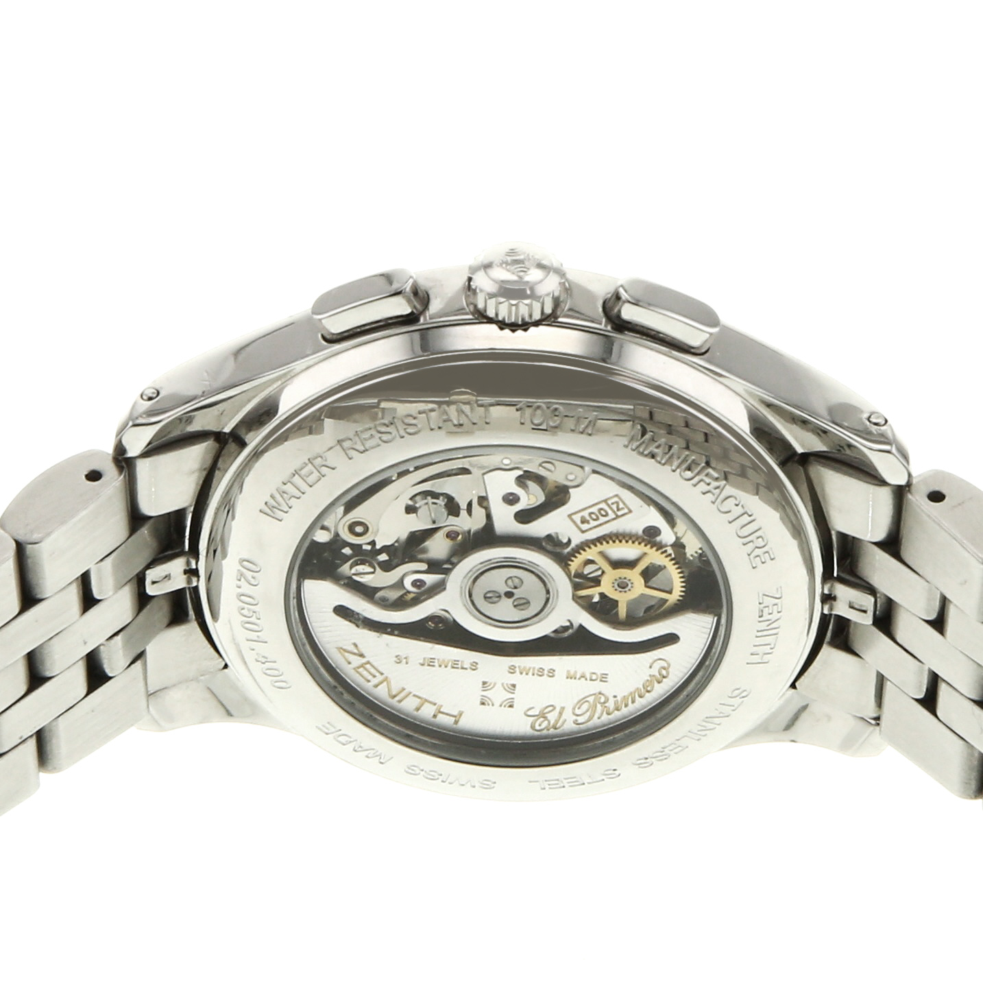 Zenith El Primero watch in stainless steel Circa  2004