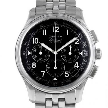 Zenith El Primero watch in stainless steel Circa  2004