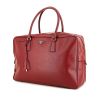 Prada Bauletto handbag in red leather saffiano - 00pp thumbnail