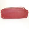 Prada Bauletto handbag in red leather saffiano - Detail D4 thumbnail