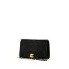 Chanel Mademoiselle shoulder bag in black quilted suede - 00pp thumbnail