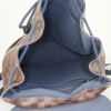 Sac à dos Louis Vuitton Zack en toile damier marron et cuir bleu - Detail D2 thumbnail
