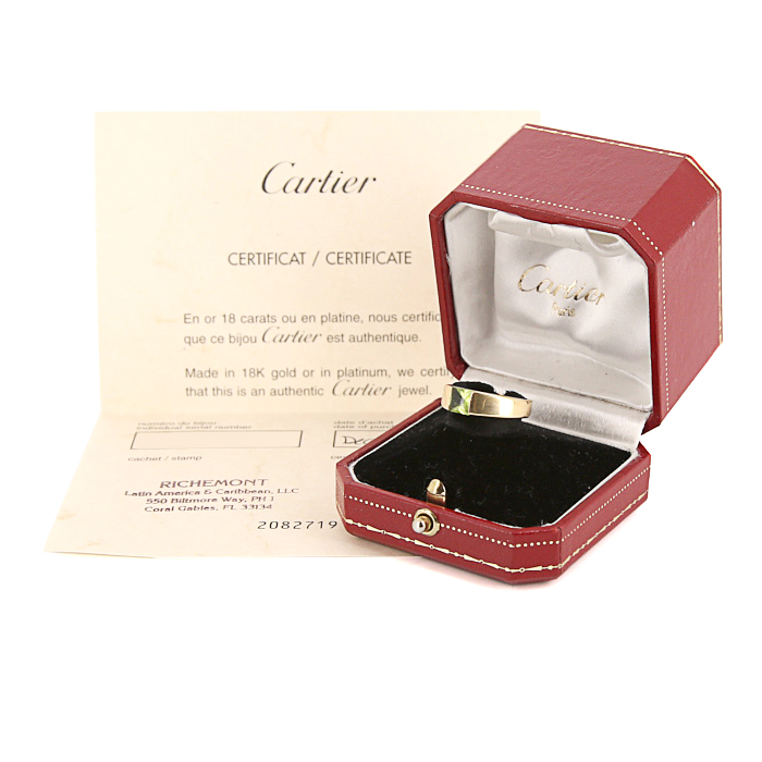 Cartier Tank ring in yellow gold and peridot - Detail D2