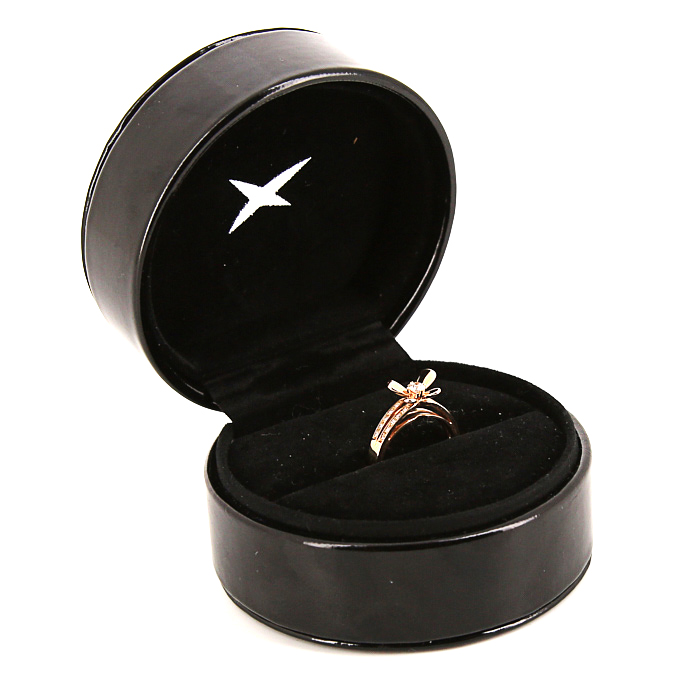 Mauboussin Moi Aimer Toi ring in pink gold and diamonds - Detail D2