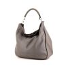 Borsa Saint Laurent Roady in pelle grigia - 00pp thumbnail