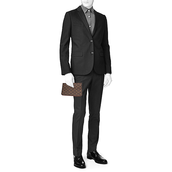 Porta agenda Louis Vuitton in tela monogram marrone - Detail D1