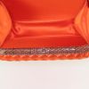 Bottega Veneta Knot pouch in Poppy orange satin and orange water snake - Detail D2 thumbnail
