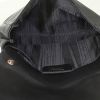 Salvatore Ferragamo shoulder bag in black leather and black patent leather - Detail D2 thumbnail