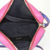 Dolce & Gabbana shoulder bag in navy blue, light blue, pink and red multicolor leather - Detail D2 thumbnail