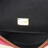 Dolce & Gabbana shoulder bag in navy blue, light blue, pink and red multicolor leather - Detail D3 thumbnail
