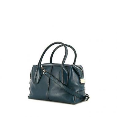 Bolso bandolera Tod's D-Bag en cuero azul verdoso