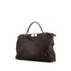 Fendi Peekaboo handbag in dark brown leather - 00pp thumbnail