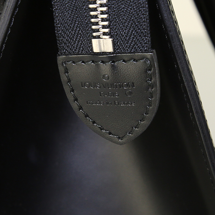 Borsa Louis Vuitton Riviera in pelle Epi nera - Detail D3