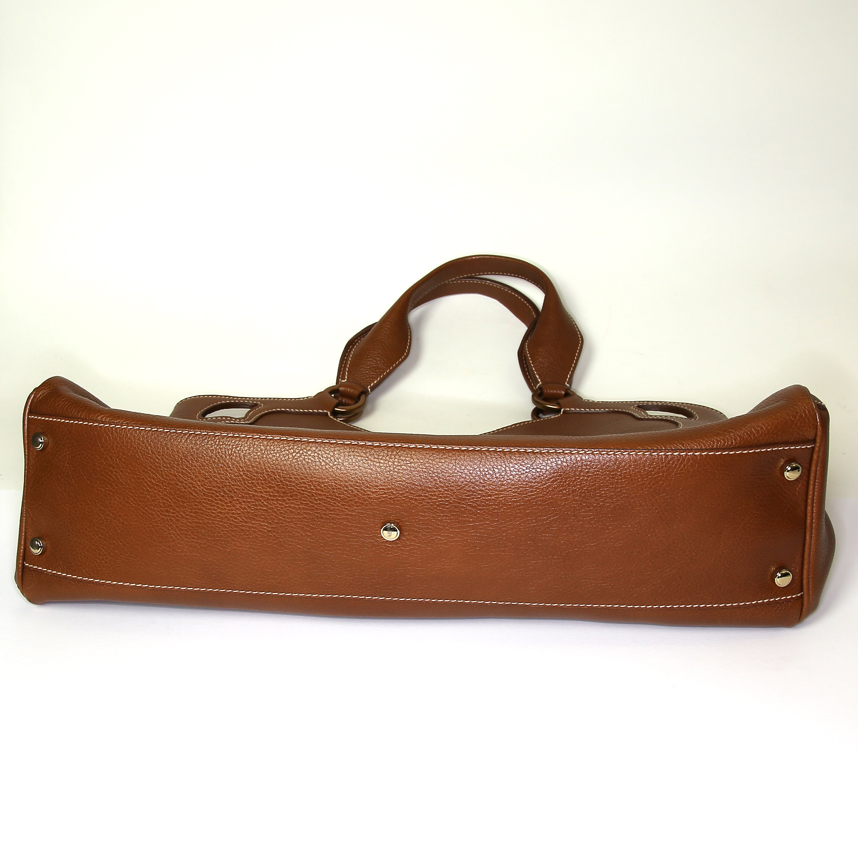 Sac à main Cartier Marcello en cuir marron - Detail D4