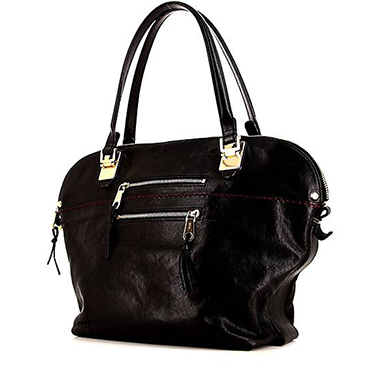 Borsa Chloé Angie in pelle nera
