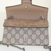 Gucci Dionysus shoulder bag in beige monogram canvas and taupe suede - Detail D2 thumbnail