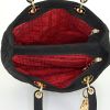 Dior Lady Dior large model handbag in black canvas cannage - Detail D2 thumbnail
