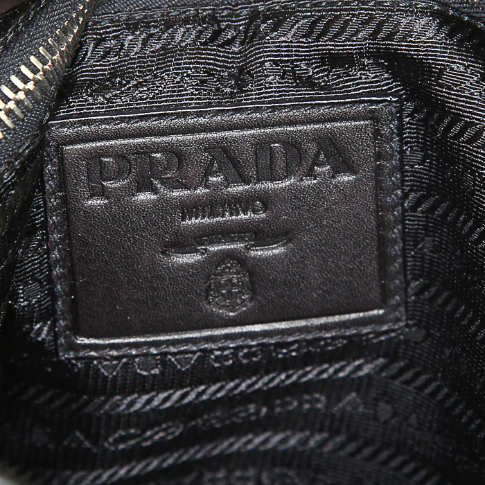 Shopping bag Prada in pelle nera - Detail D3