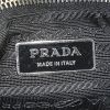 Bolso bandolera Prada Jacquard en lona negra y charol negro - Detail D4 thumbnail