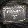 Sac cabas Prada Daino en cuir grainé noir - Detail D3 thumbnail
