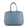 Hermes Plume large model handbag in blue jean epsom leather - 360 thumbnail