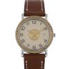 Reloj Hermes Sellier de acero y oro chapado Circa  1990 - 00pp thumbnail