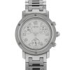 Hermès Clipper Chrono watch in stainless steel Ref:  CL1.310 Circa  1990 - 00pp thumbnail